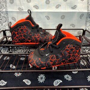 Nike 2015 Air Penny Lil Posite One Cracked Lava 644790-012 infant Size 4C Rare